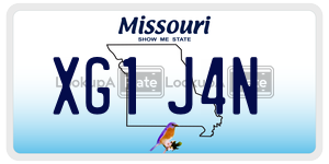 XG1J4N  license plate in MO