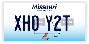 XH0Y2T  license plate in MO