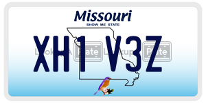 XH1V3Z  license plate in MO