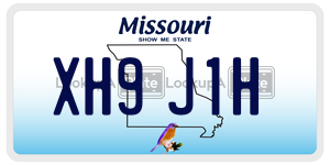 XH9J1H license plate in Missouri