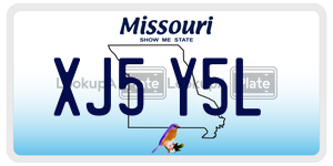 XJ5Y5L  license plate in MO