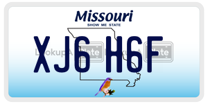 XJ6H6F  license plate in MO