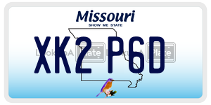 XK2P6D  license plate in MO