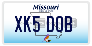 XK5D0B license plate in Missouri