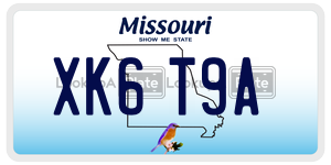 XK6T9A  license plate in MO