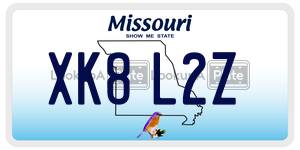 XK8L2Z  license plate in MO