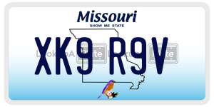 XK9R9V  license plate in MO