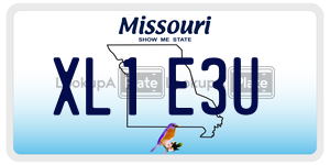 XL1E3U  license plate in MO