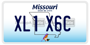 XL1X6C  license plate in MO