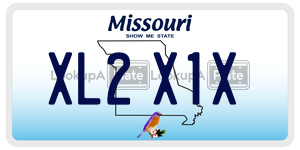 XL2X1X  license plate in MO