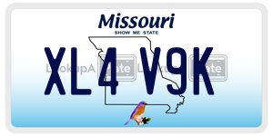 XL4V9K  license plate in MO