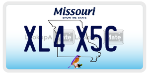 XL4X5C  license plate in MO
