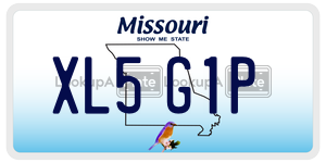 XL5G1P  license plate in MO