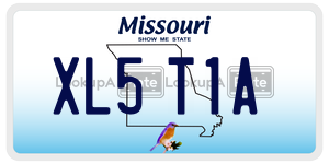 XL5T1A  license plate in MO