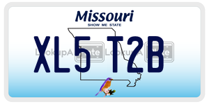 XL5T2B  license plate in MO