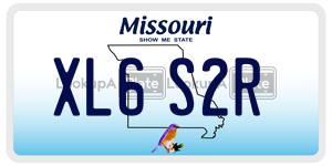 XL6S2R  license plate in MO