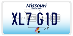 XL7G1D  license plate in MO