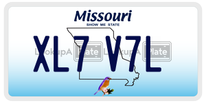 XL7V7L  license plate in MO