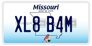 XL8B4M  license plate in MO