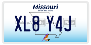 XL8Y4J  license plate in MO