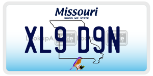 XL9D9N  license plate in MO