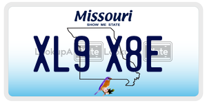 XL9X8E  license plate in MO