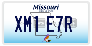 XM1E7R  license plate in MO