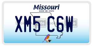 XM5C6W  license plate in MO