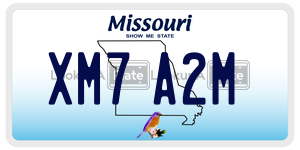 XM7A2M  license plate in MO