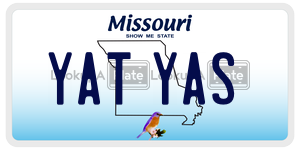 YATYAS  license plate in MO