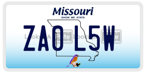 ZA0L5W  license plate in MO