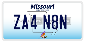 ZA4N8N  license plate in MO