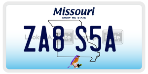 ZA8S5A license plate in Missouri