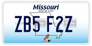 ZB5F2Z  license plate in MO