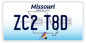 ZC2T8D  license plate in MO