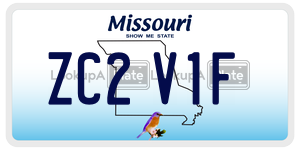 ZC2V1F  license plate in MO