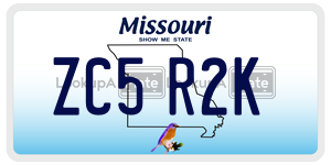 ZC5R2K  license plate in MO