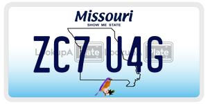 ZC7U4G  license plate in MO