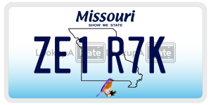ZE1R7K  license plate in MO