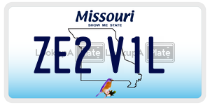 ZE2V1L  license plate in MO