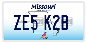 ZE5K2B  license plate in MO