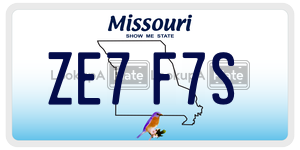ZE7F7S  license plate in MO
