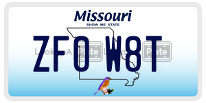ZF0W8T  license plate in MO
