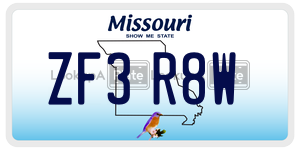 ZF3R8W license plate in Missouri