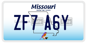 ZF7A6Y  license plate in MO
