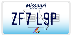 ZF7L9P  license plate in MO