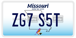 ZG7S5T  license plate in MO