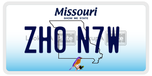 ZH0N7W  license plate in MO
