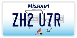 ZH2U7R license plate in Missouri
