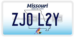 ZJ0L2Y  license plate in MO